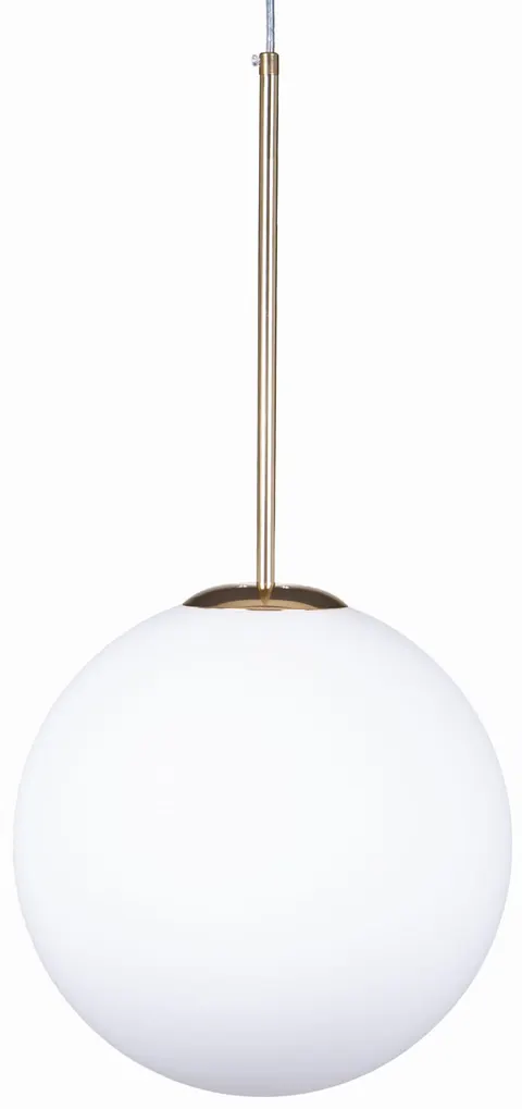 Lampa wisząca szklana kula 30 cm MILKY