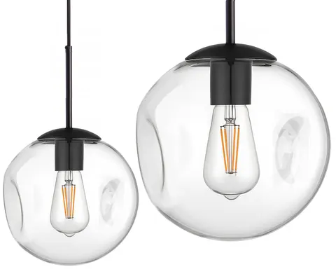 Lampa wisząca szklana duża LAVA Clear