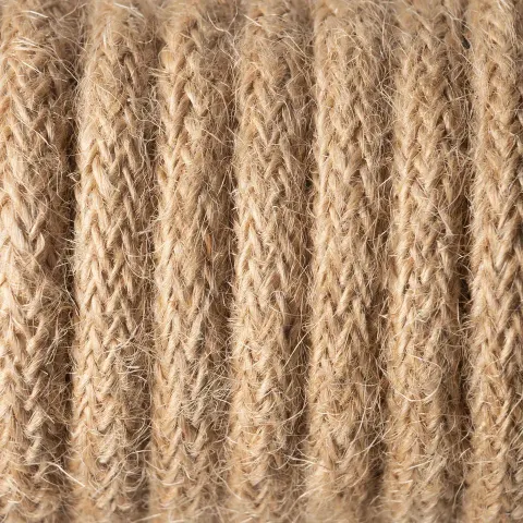 Przewód w oplocie jutowym kabel dekoracyjny 2x0,75