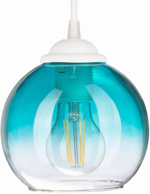 Lampa wisząca mała kulka Venus Niebieska