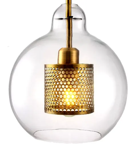 Lampa wisząca FAVO przezroczysta bańka