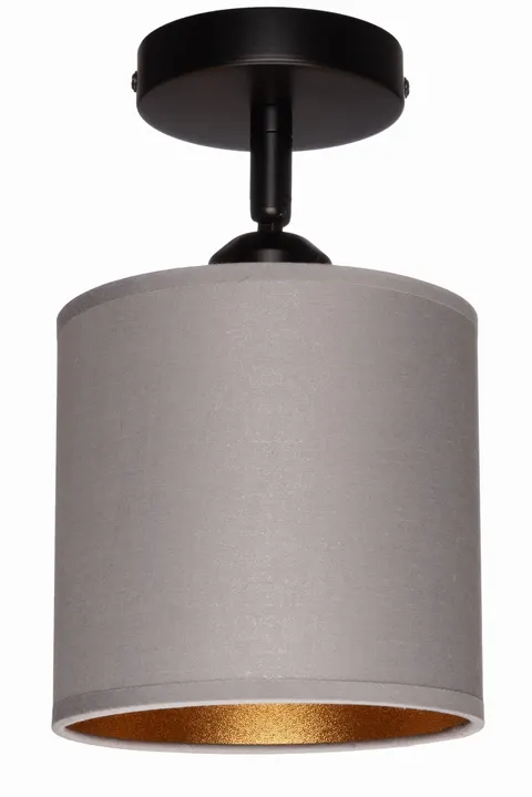 Lampa sufitowa plafon szary abażur Oro