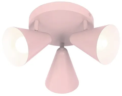Lampa sufitowa plafon jasny róż 3xE14 AMOR