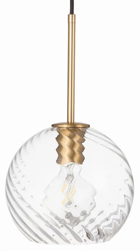 Lampa wisząca szklana przezroczysta kula VELA PRO