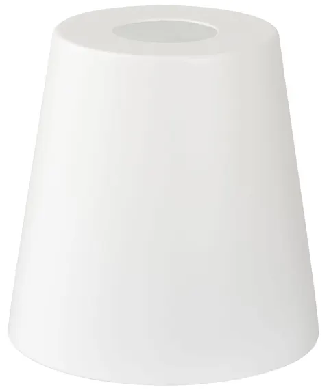 Klosz metalowy biały stożek loft E27