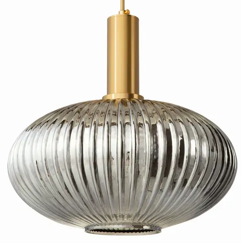 Lampa wisząca MODERNA LUX duża lustrzana grafitowa
