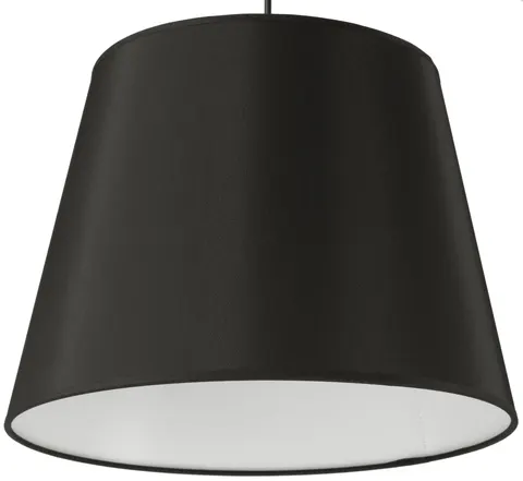 Lampa wisząca Hampton z abażurem czarny duży stożek