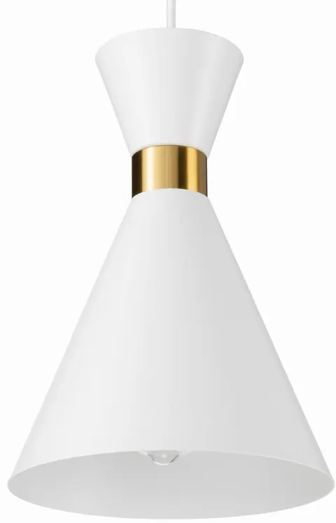 Lampa wisząca Loft metalowa Fit biała