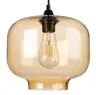 Lampa sufitowa wisząca szklana bursztynowa Cairo 2