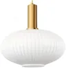 Lampa wisząca MODERNA LUX duża złota mleczna