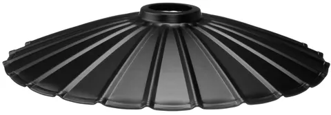 Klosz metalowy czarny płaski loft E27 Lamina