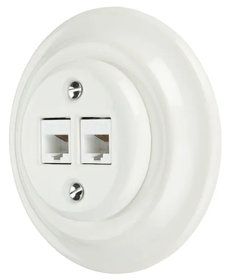 Gniazdo ceramiczne INTERNETOWE Z RAMKĄ K1-2CAT.5EA