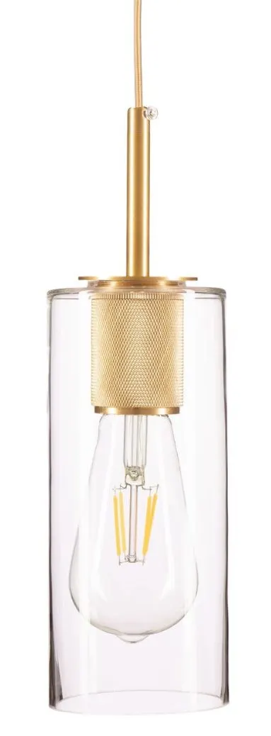 Lampa wisząca szklana Madrid Tuba clear
