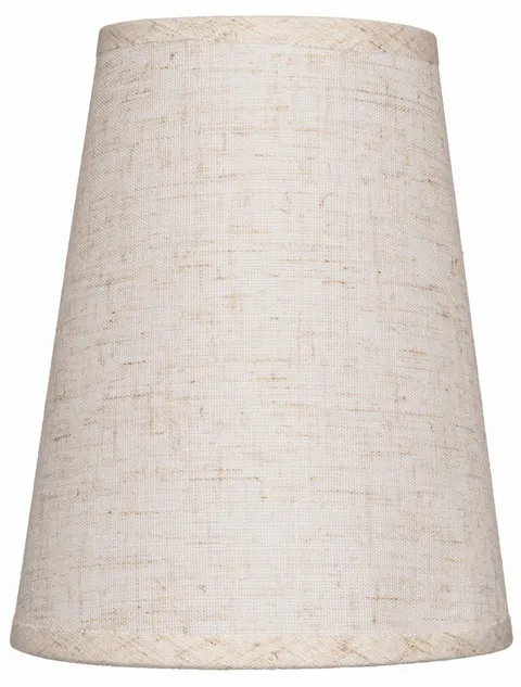 Abażur mały stożek len E14 18cm ELA7228