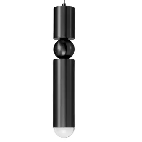 Lampa wisząca czarna oprawa G9 Tuba