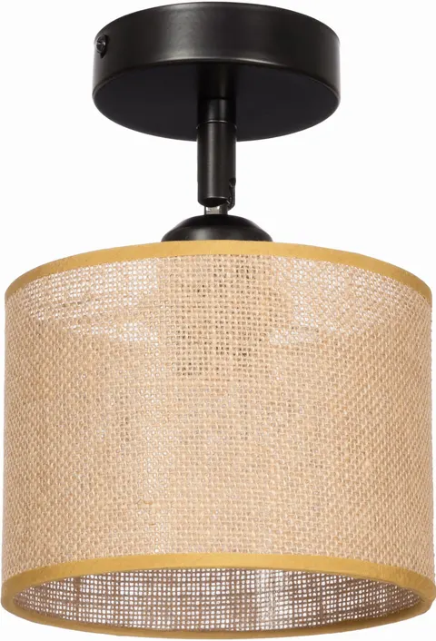 Lampa plafon z regulacją juta abażur Natural boho