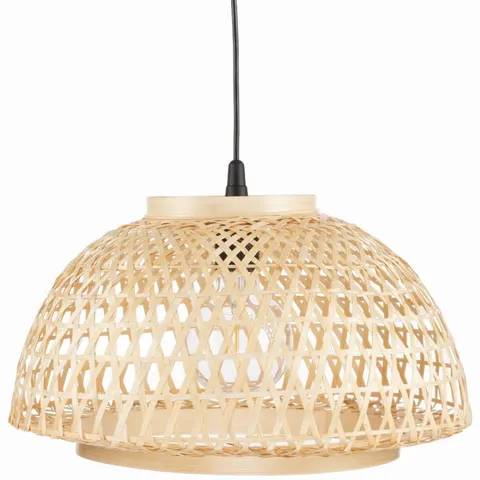 Lampa wisząca BOHO bambusowa walec PHU11A