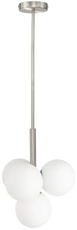Lampa wisząca silver Milano Bubbles mleczne kule