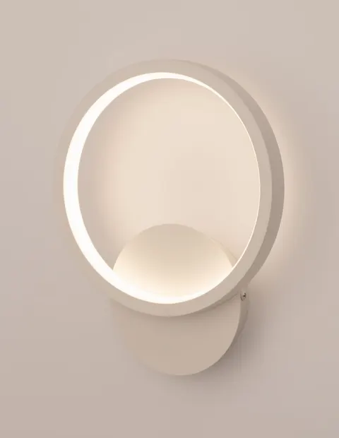 Kinkiet ledowy Lumino LED biały okrąg modern nowoczesny