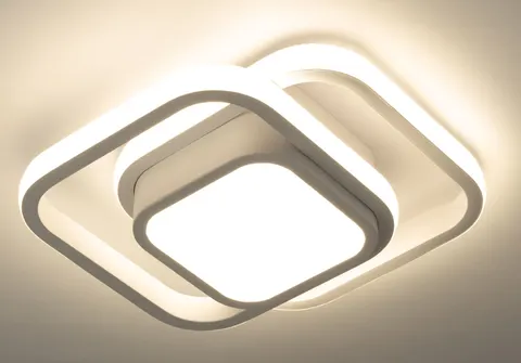 Plafon Lumino biały podwójny romb modern LED 30W 4000K