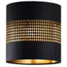 Abażur walec ażurowy Oro Deluxe czarny złoty środek 15cm ZLA7227