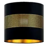 Abażur walec ażurowy Oro Deluxe czarny złoty środek 20cm ZLA7227