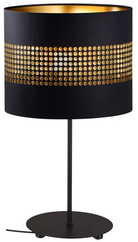 Lampka nocna stołowa z abażurem ażurowym Oro Deluxe 20cm