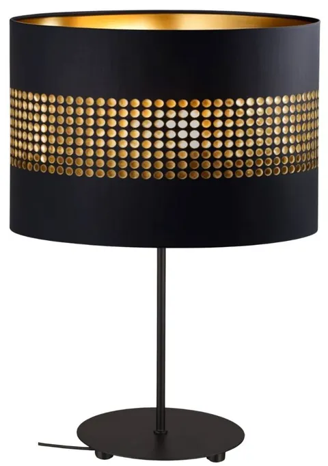 Lampka nocna stołowa z abażurem ażurowym Oro Deluxe 25cm