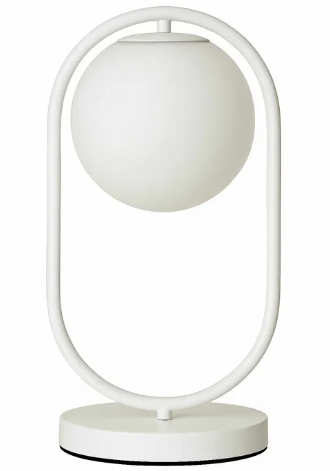 Lampka nocna stołowa elegancka white Milano Ring