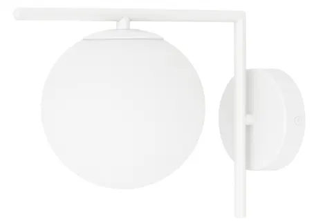 Kinkiet white Milano Sun mleczna kula
