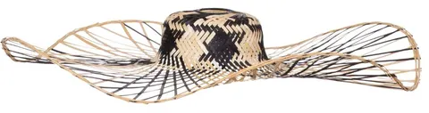 Klosz BOHO bambusowy kapelusz dwukolorowy 70cm TH31
