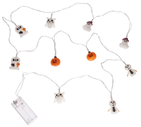 Lampki girlanda świetlna HALLOWEEN duszki dynie