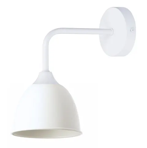 Kinkiet ścienny retro Rustic owal biały