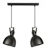 Lampa wisząca na listwie podwójna HOLD czarna regulacja