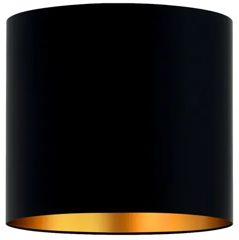 Abażur walec Oro Deluxe czarny złoty środek 20cm ZLA7229