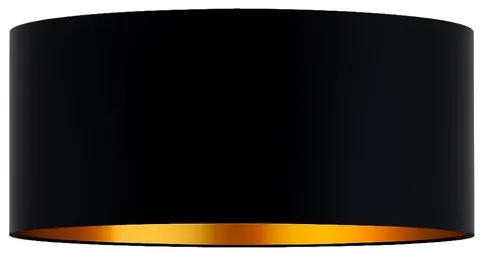 Abażur walec Oro Deluxe czarny złoty środek 40cm ZLA7229