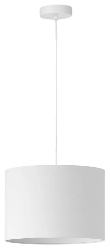 Lampa wisząca z abażurem ORO Deluxe biała 25cm ZLA7231