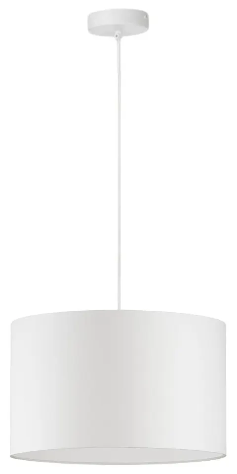 Lampa wisząca z abażurem ORO Deluxe biała 30cm ZLA7231