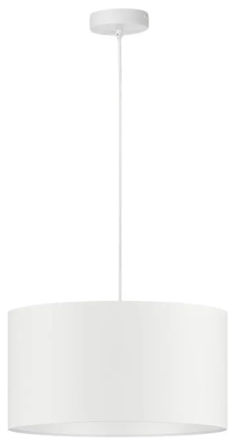 Lampa wisząca z abażurem ORO Deluxe biała 35cm ZLA7231