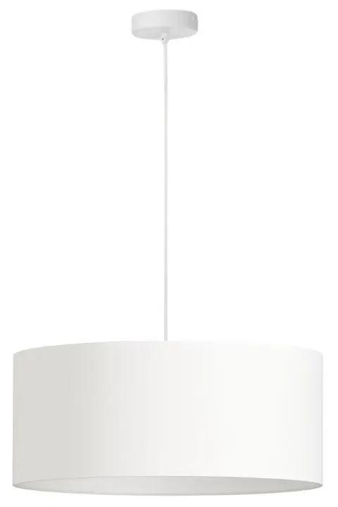 Lampa wisząca z abażurem ORO Deluxe biała 40cm ZLA7231