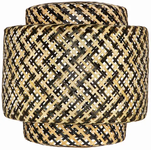 Klosz do lampy BOHO bambusowy dwukolorowy 38cm IKE40BW