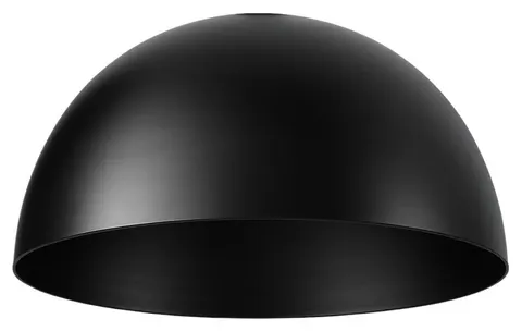 Klosz metalowy czarny okrągły kopuła loft E27