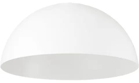 Klosz metalowy biały okrągły kopuła loft E27
