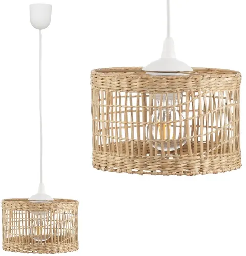 Lampa wisząca BOHO Africa trawa morska walec 25cm TH2A