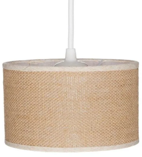 Lampa wisząca z abażurem BOHO juta walec 25cm ZLA7230