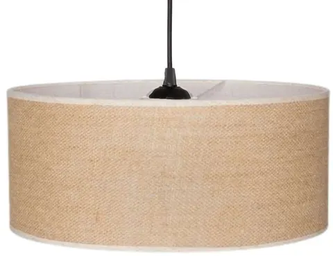 Lampa wisząca z abażurem BOHO juta walec 40cm ZLA7230