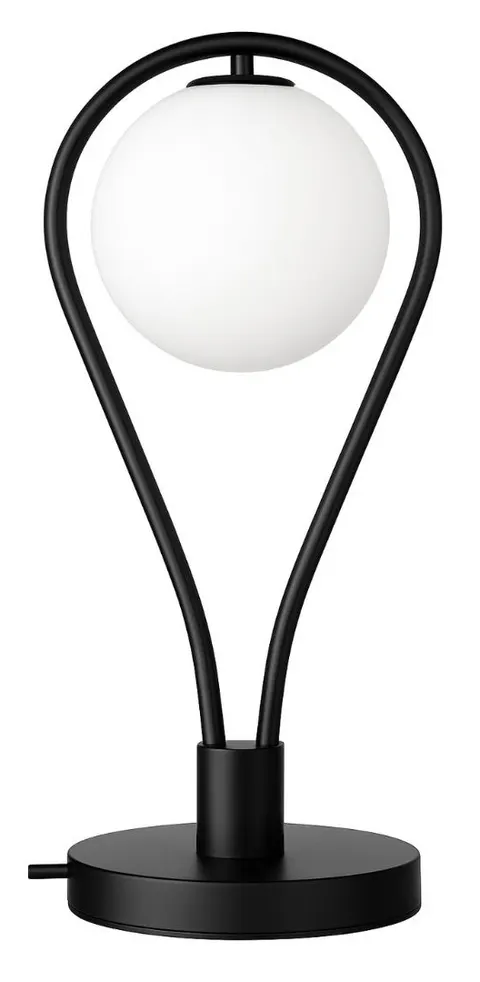 Lampka nocna stołowa elegancka czarna Milano Rosa
