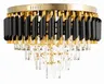 Lampa sufitowa kryształowa plafon Luxury black C7222