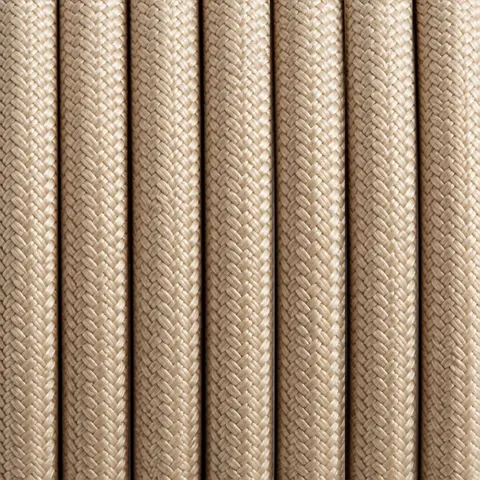Przewód w oplocie kabel beżowy kaszmir 2x0,75mm