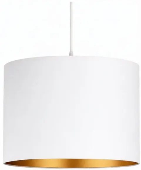 Lampa wisząca z abażurem ażurowa ORO Deluxe biała 25cm ZLA7232